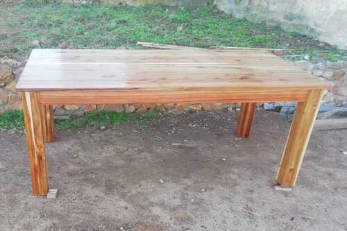 Solid Black Wood Dining Tabel